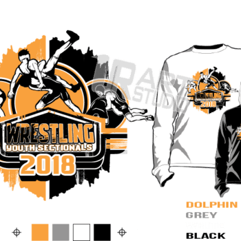 WRESTLING YOUTH SECTIONALS tshirt vector design ready to print
