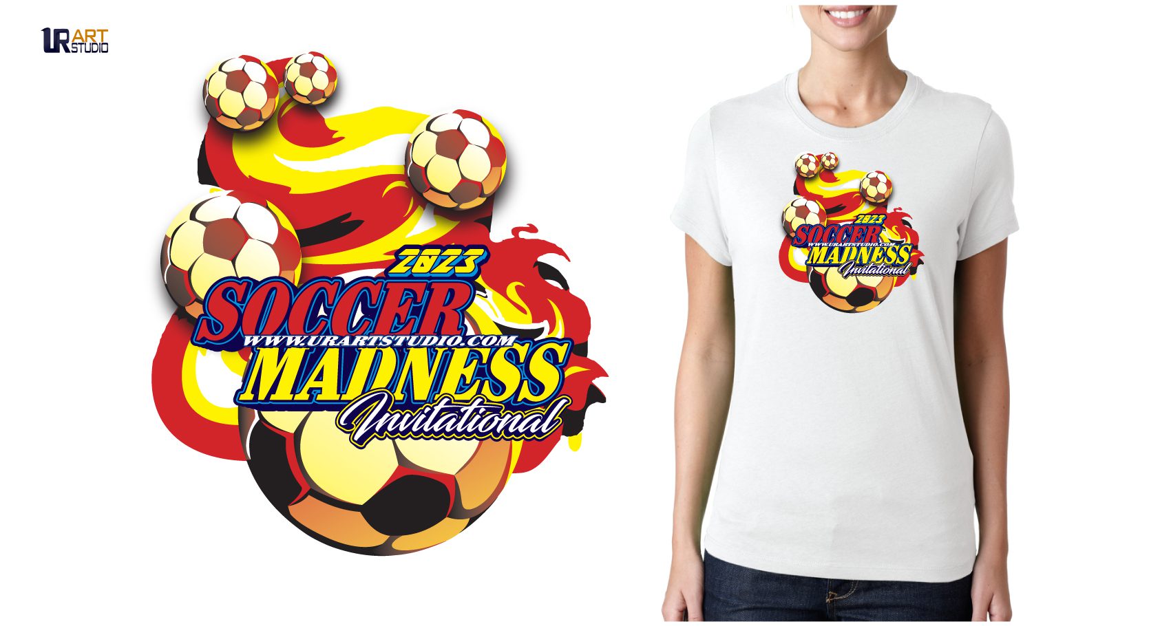 SOCCER MADNESS INVITATIONAL 2023 COLOR SEPARATED LOGO DESIGN FOR PRINT