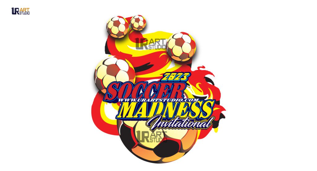 SOCCER MADNESS INVITATIONAL 2023 COLOR SEPARATED LOGO DESIGN FOR PRINT